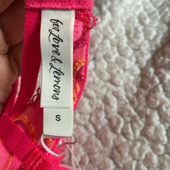 New! For Love and Lemons Graphic Hearts Bustier Top small - Picture 8 of 8